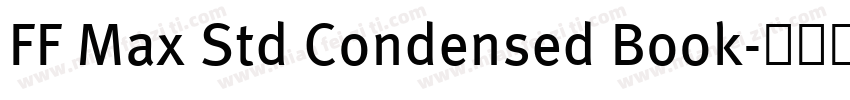 FF Max Std Condensed Book字体转换